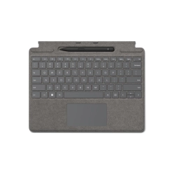 Microsoft Surface Pro Signature Keyboard With Slim Pen 2, Platinum, 8X6-00075